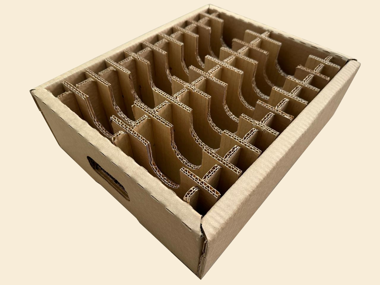 Caixa industrial em papelão ondulado