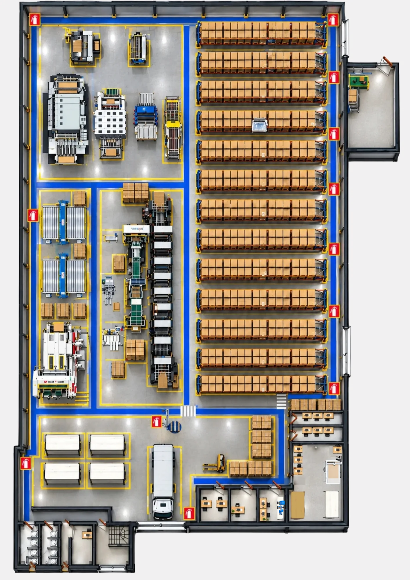 Mapa da fabrica UP Pack