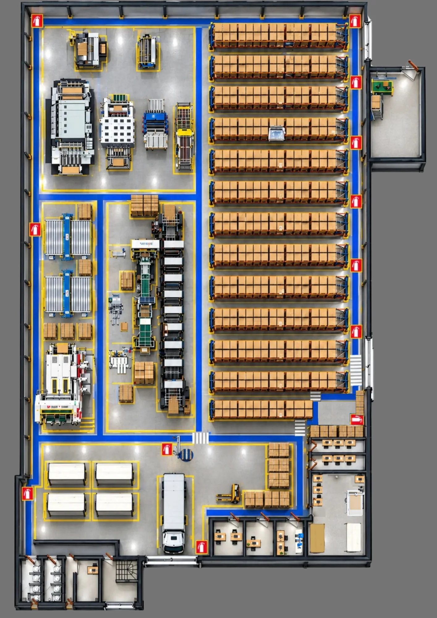 Mapa da fabrica UP Pack