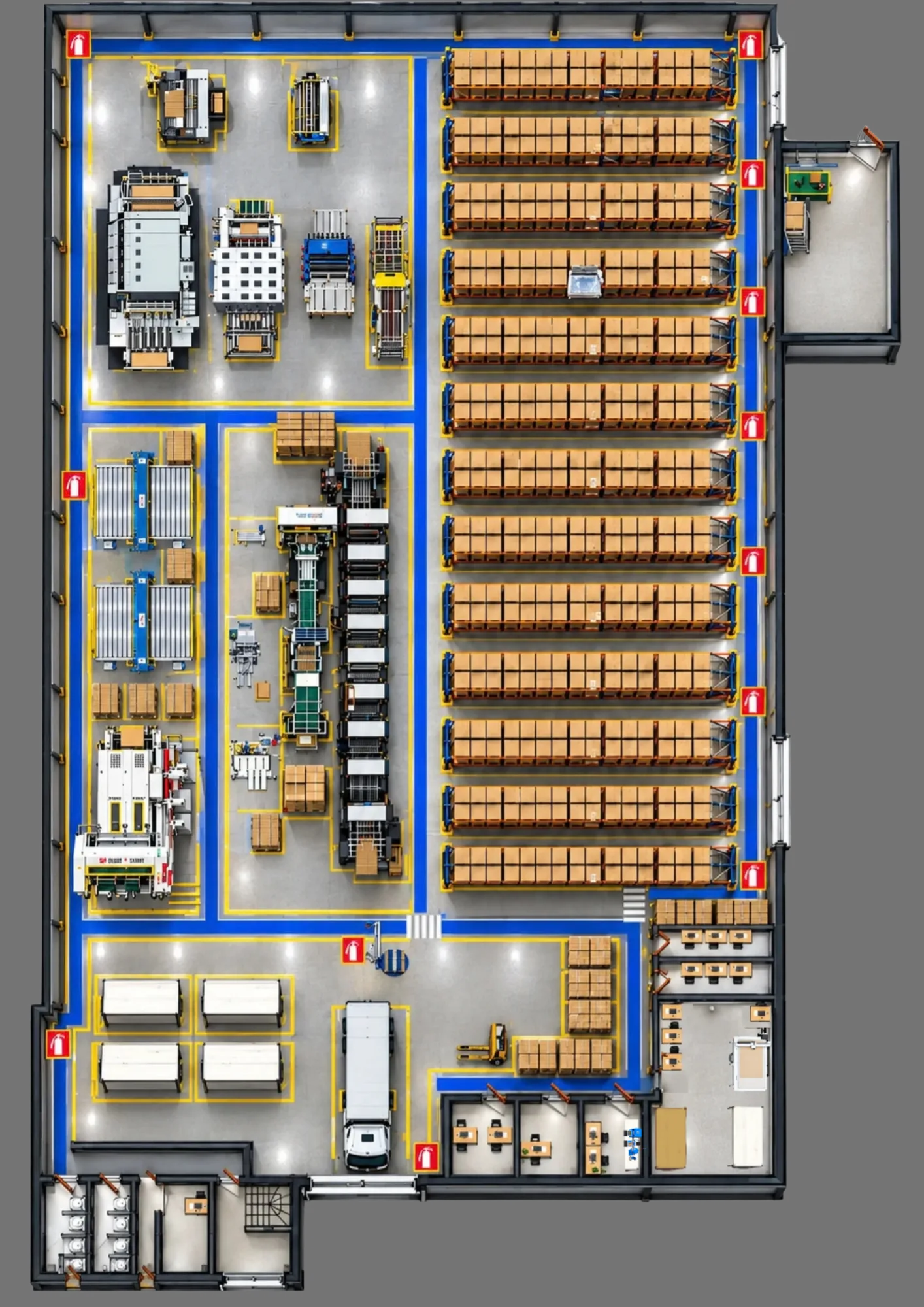 Mapa da fabrica UP Pack